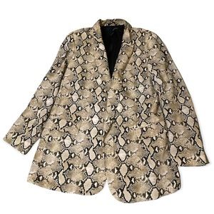 Zara Snakeskin blazer